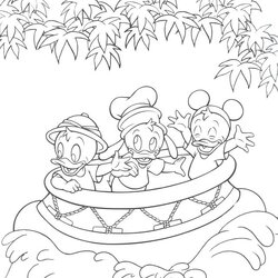 Exceptional Disneyland Coloring Pages At Free Printable Disney Kingdom Walt Rides Magic Castle Kids Color