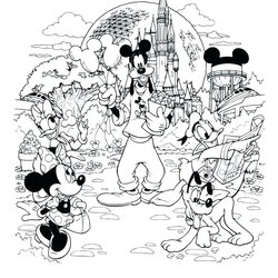 The Highest Standard Disneyland Castle Coloring Pages At Free Printable Disney Welcome Re Color Land Princess