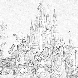 Swell Coloring Pages Disney World Free And Walt Now Kingdom Magic Closing