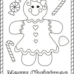 Marvelous Christmas Gingerbread Coloring Pages Download And Print For Free Merry