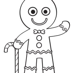 Gingerbread Man Coloring Pages To Get Kids In Spirit Of Christmas Printable Book Activities