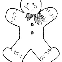 Smashing Free Printable Gingerbread Man Coloring Pages For Kids Page