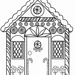 Splendid Gingerbread House Coloring Pages To Download And Print For Free