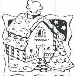 Very Good Christmas Gingerbread Coloring Pages Download And Print For Free House Printable Colouring Color