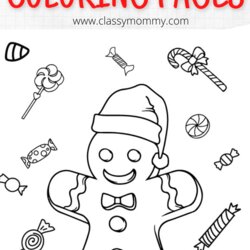 Superlative Free Printable Gingerbread Coloring Pages Classy Mommy