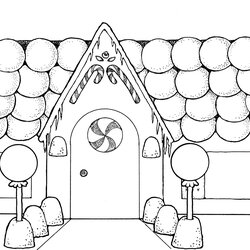Matchless Gingerbread House Coloring Pages To Download And Print For Free Printable Houses Kids Inside Color