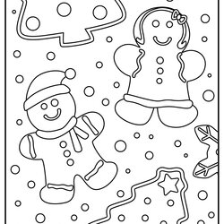 Brilliant Christmas Gingerbread Coloring Pages Updated Styled Intricate