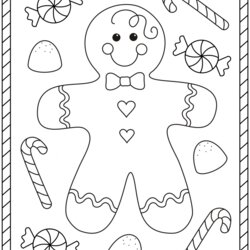 Printable Christmas Colouring Pages The Housewife Gingerbread Cane Hulk Man In Page