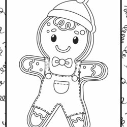 Perfect Free Printable Gingerbread Coloring Pages Simply Love Final Page