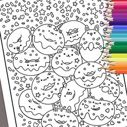 Out Of This World Printable Coloring Pages Book For Adults