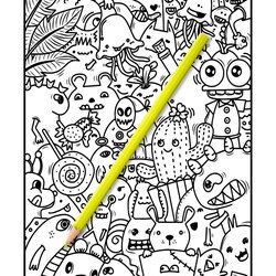 Superior Printable Coloring Pages Book For Adults