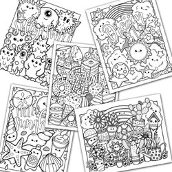 Admirable Coloring Page Set Cute Pages For Kids And Format
