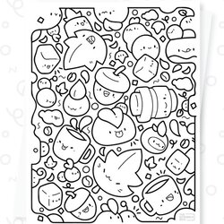Spiffing Printable Doodle Coloring Page For Kids And Adults