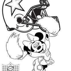 Perfect Dallas Cowboys Helmet Coloring Pages Home Logo Drawing Cowboy Color Mouse Minnie Print Printable Book