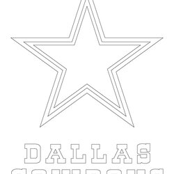 Swell Dallas Cowboys Coloring Pages For Kids Home Logo Football Printable Print Color Star Drawing Sport