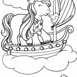 Terrific Kids Page Coloring Pages Little Color Pony Print Books Colouring Printable Children Book Simple