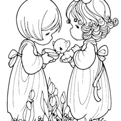 Superb Children Coloring Pages Precious Moments Printable Sheets Print Sheet Animal Kids Color Colouring