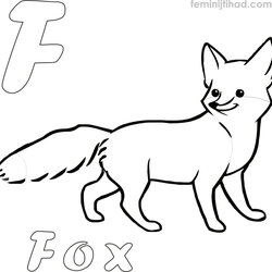 Printable Fox Coloring Pages At Free Baby Cute Realistic Gerbil Kids Drawing Color Red Print Template