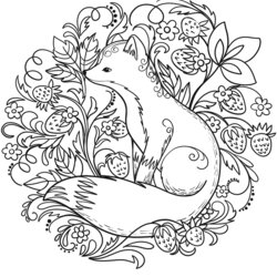 Capital Cute Fox Coloring Pages Home Foxes Zorro Fuchs Strawberry