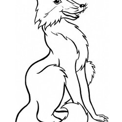 Cool Free Animal Fox Coloring Printable Pages