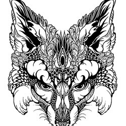 Great Fox To Print For Free Kids Coloring Pages Animals