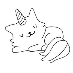 Spiffing Best Ideas For Coloring Page Cute Little Cat Unicorn