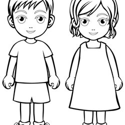 Coloring Pages Of People Clip Art Library Person Outline Arts Related