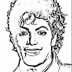 Out Of This World Realistic People Coloring Pages At Free Printable Jackson Michael Print Drawing Percy