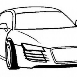 High Quality Get This Printable Car Coloring Page Audi Cars Pages Bugatti Ferrari Print Kids Drawing Step