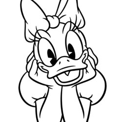 Tremendous Daisy Duck Coloring Pages Classic