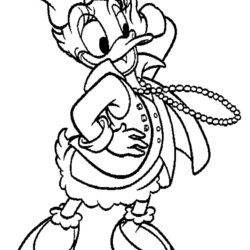 Superlative Daisy Duck Coloring Pages Kids Color Print