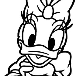 Smashing Daisy Duck Coloring Pages Free