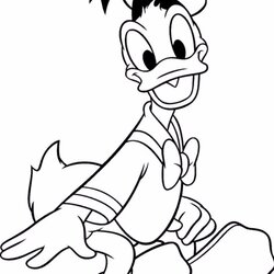 Daisy Duck Coloring Pages Donald Hunting Printable Petal Kids Yellow Print Head Drawing Library Clip Outline