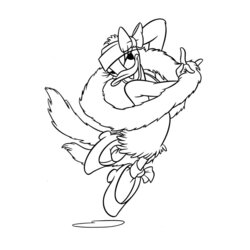 Fantastic Beautiful Daisy Duck Coloring Page Free Printable Pages