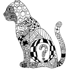 Very Good Cat Coloring Pages For Adults Best Kids Adult Color Print Animal Printable Detailed Kittens