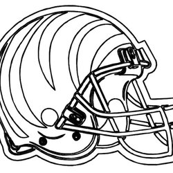 Legit Cincinnati Bengals Coloring Page Home Helmet Pages Football Helmets Redskins Printable Drawing College