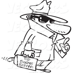 Legit Spy Coloring Pages To Download And Print For Free Cartoon Secret Vector Secretive Carrying Information