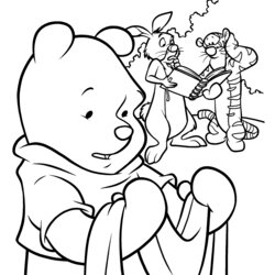 Wonderful Coloring Page Winnie The Pooh Pages Animated Friends Print Mandala Choose Board Book Van
