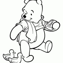 High Quality Winnie The Pooh Coloring Pages Quotes Winter He Color Always Collection