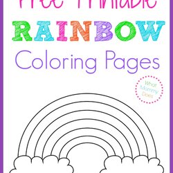 Perfect Coloring Picture Rainbow Free Printable Pages