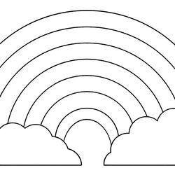 Fantastic Free Printable Rainbow Coloring Pages Colouring Template