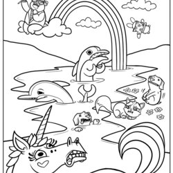 Marvelous Free Printable Rainbow Coloring Pages For Kids