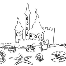 Beach Coloring Pages Scenes Activities Preschool Printable For