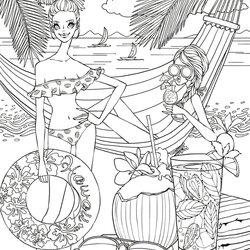 Magnificent The Top Ideas About Beach Coloring Pages For Adults Home Family Mandalas Fresh Side Page Of