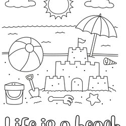 Spiffing Free Printable Beach Coloring Pages For Kids And Adults