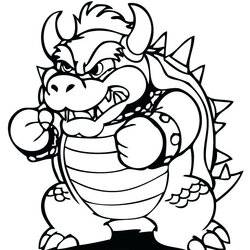Worthy Coloring Pages Best For Kids Printable Mario Print Jr Colouring Super Paper Sheets Drawing Dry King