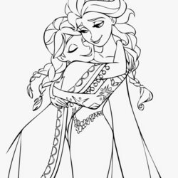 Eminent Free Kids Printable Frozen Coloring Pages Elsa Anna Olaf Disney Download Page Images