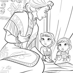Out Of This World Download Elsa And Anna Coloring Pages Images Color Collection
