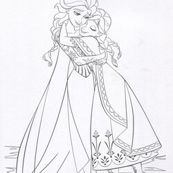 Fine Disney Frozen Coloring Pages And Postcards Printable Elsa Anna Illustrations Official Version Click