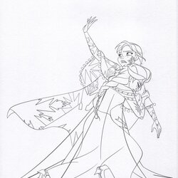 Perfect Frozen Elsa And Anna Coloring Pages At Free Color Hugging Ana Hans Book Disney Official Drawing